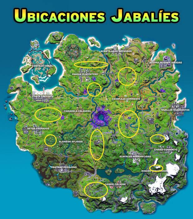Fortnite - ¿Dónde encontrar jabalíes?