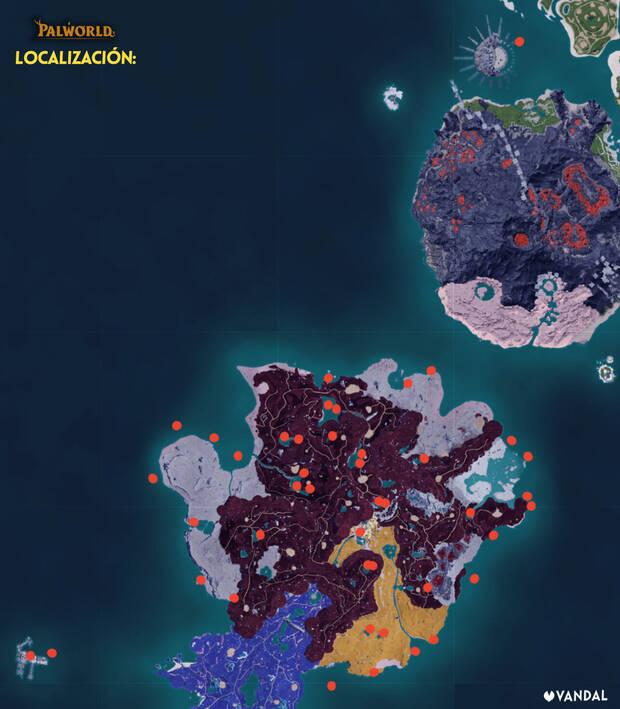 Palworld - Localización y hábitat de la subespecie Ghangler Ignis