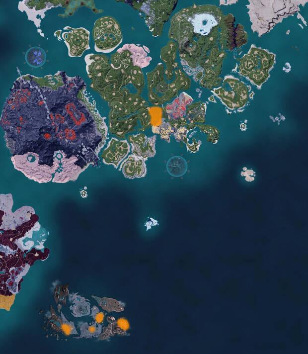 Palworld - Mapa con la localizaci�n del Pal Amione