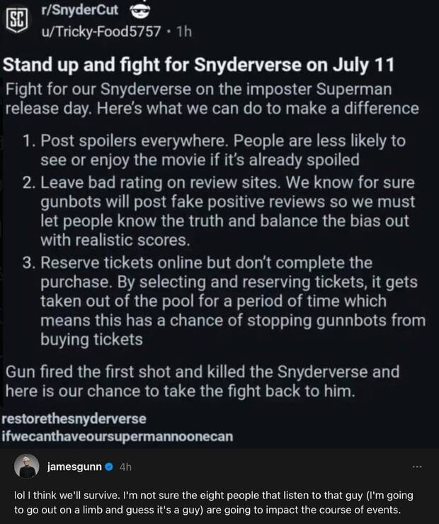 El boicot de los fans de Zack Snyder