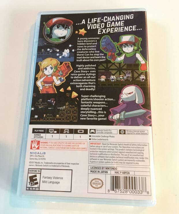 As es la edicin fsica de Cave Story+ para Nintendo Switch Imagen 4