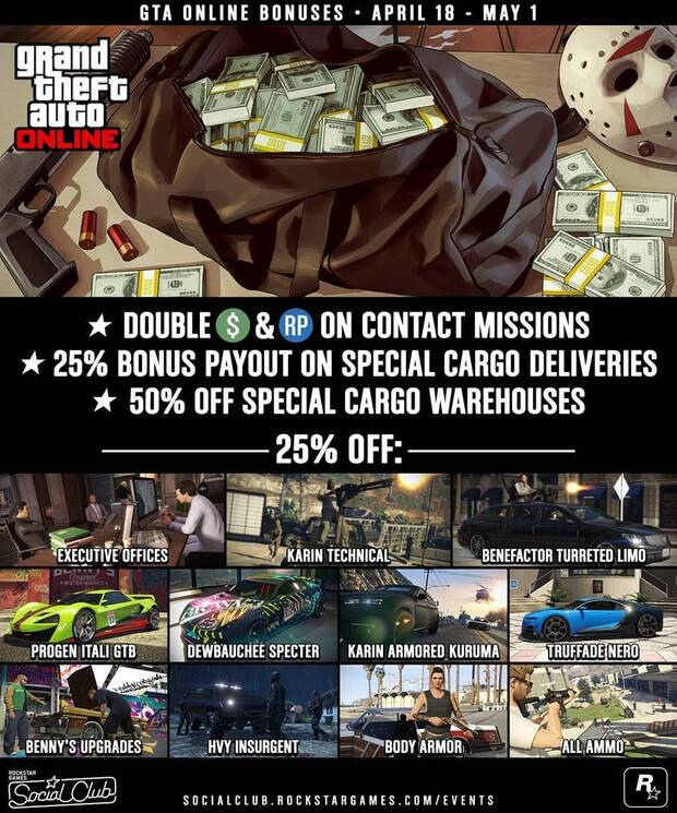 Grand Theft Auto Online recibe Duke O’Death, descuentos y carrera premium Imagen 3