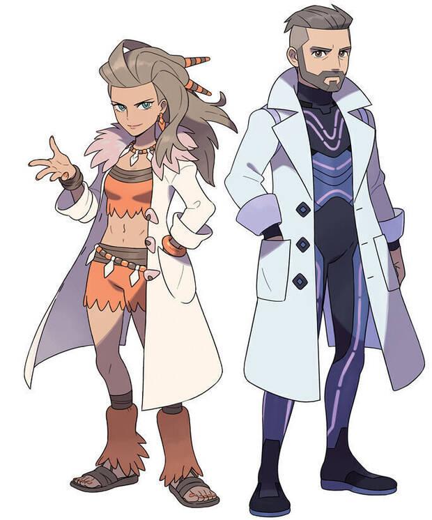 Albora y Turo, los profesores de Pokémon Escarlata y Púrpura.