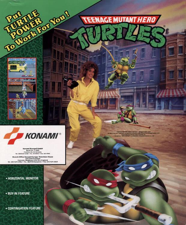 El flyer europeo, adem�s de incorporar el �hero� en el t�tulo, hered� la obsesi�n de Konami USA por las modelos.