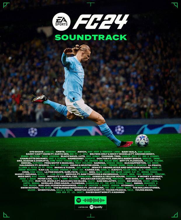 EA Sports FC 24 banda sonora completa escchala aqu del nuevo FIFA