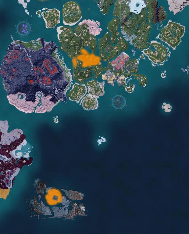 Palworld - Mapa con la localizaci�n del Pal Puffolt
