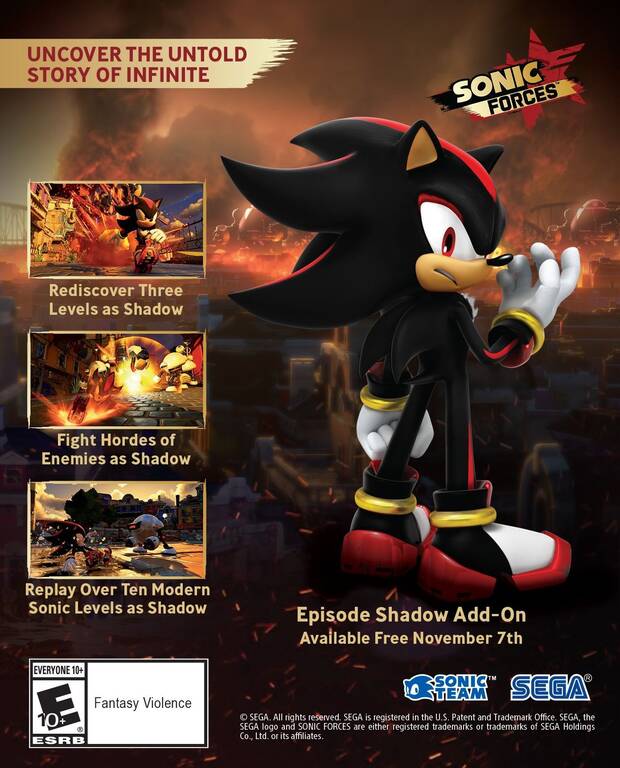 Anunciado el primer DLC gratuito para Sonic Forces Imagen 2