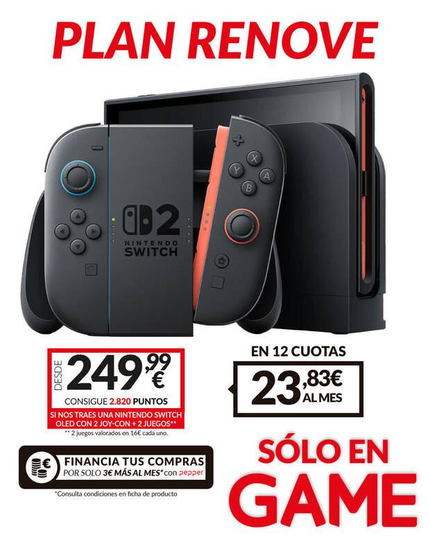plan renove de game para switch 2