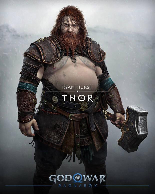 Thor en God of War Ragnarok
