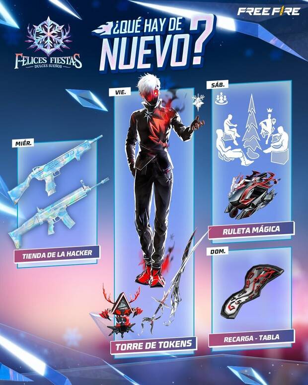 Nueva agenda semanal de Free Fire MAX del 17 al 23 de diciembre de 2025