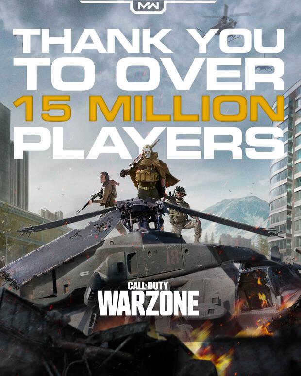 Call of Duty: Warzone ya ha superado la barrera de los 15 millones de jugadores Imagen 2