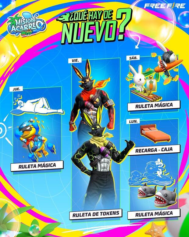 Nueva agenda semanal de Free Fire MAX del 16 al 22 de abril de 2025