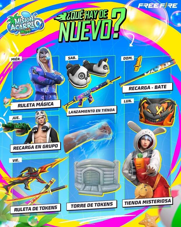 Nueva agenda semanal de Free Fire MAX del 9 al 15 de abril de 2025