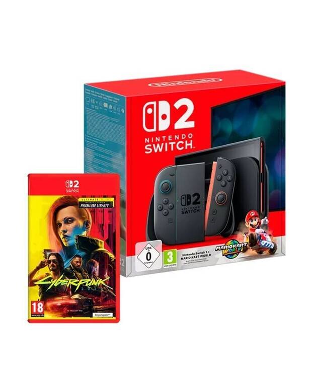 Pack de XtraLife con Nintendo Switch 2 + Mario Kart World + Cyberpunk 2077 Ed. Ultimate Nintendo Switch 2