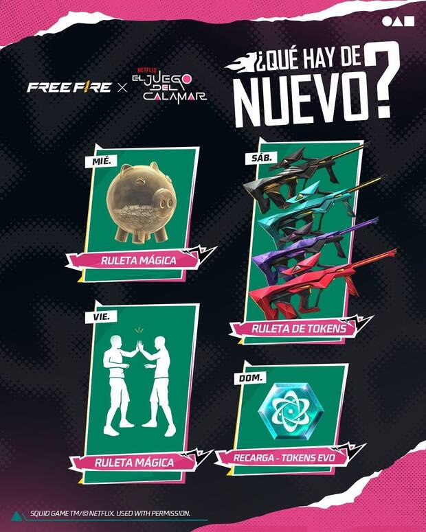Nueva agenda semanal de Free Fire MAX del 23 al 29 de julio de 2025