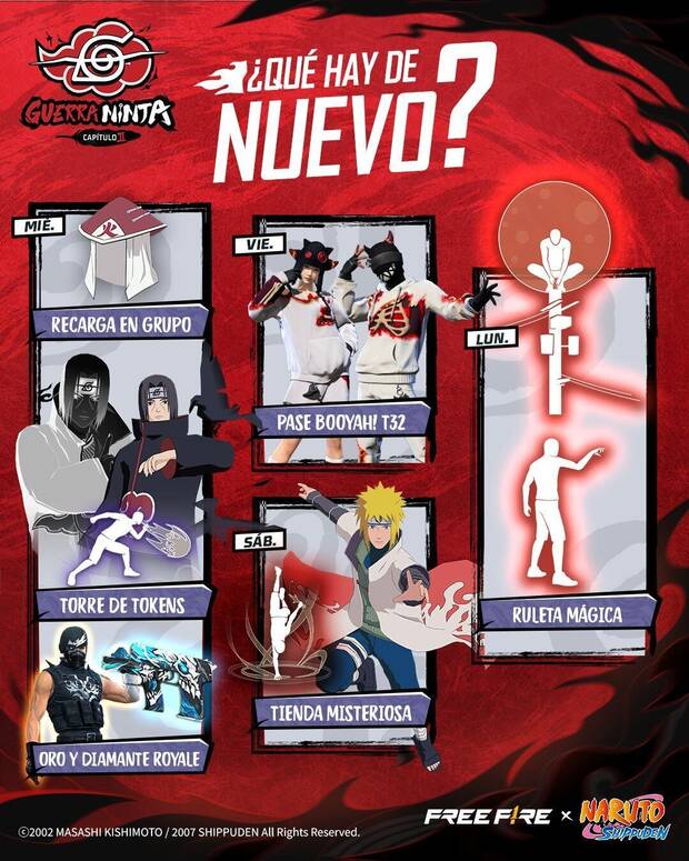 Nueva agenda semanal de Free Fire MAX del 30 de julio al 5 de agosto de 2025