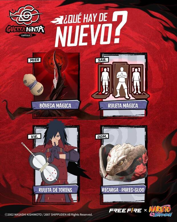 Nueva agenda semanal de Free Fire MAX del 13 al 20 de agosto de 2025