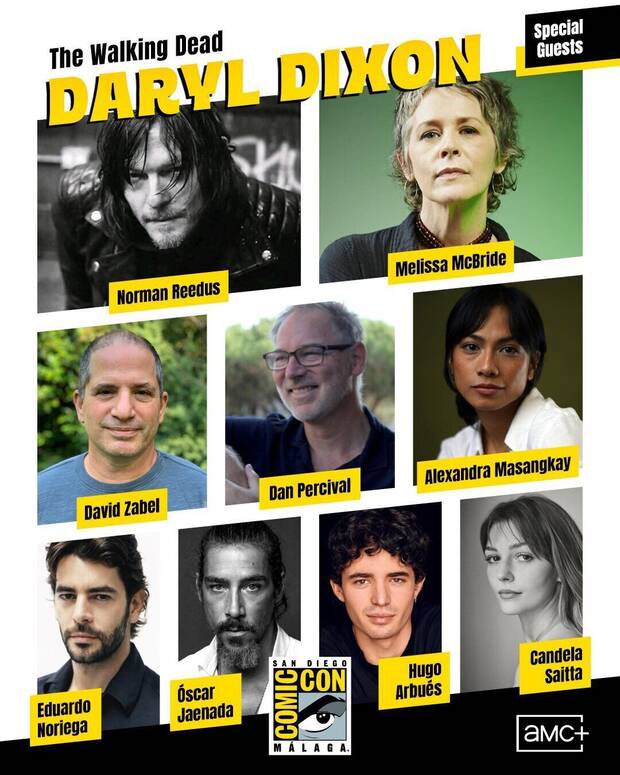 Daryl Dixon y otros invitados de The Walking Dead a la Comic-Con de Mlaga