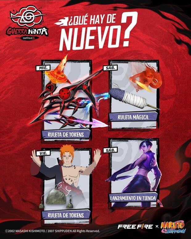 Nueva agenda semanal de Free Fire MAX del 6 al 12 de agosto de 2025