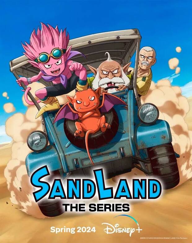 Imagen promocional de la serie Sand Land para Disney+