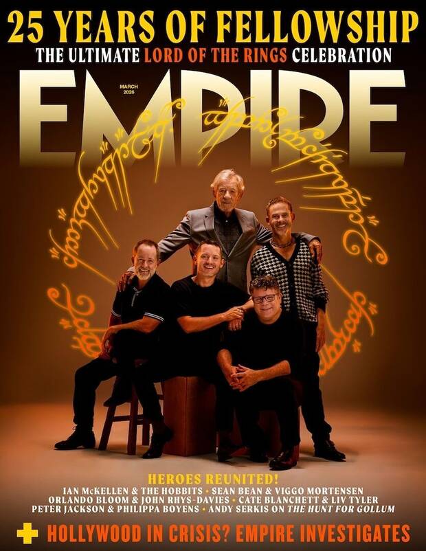 Portada de la revista Empire de El Se�or de los Anillos
