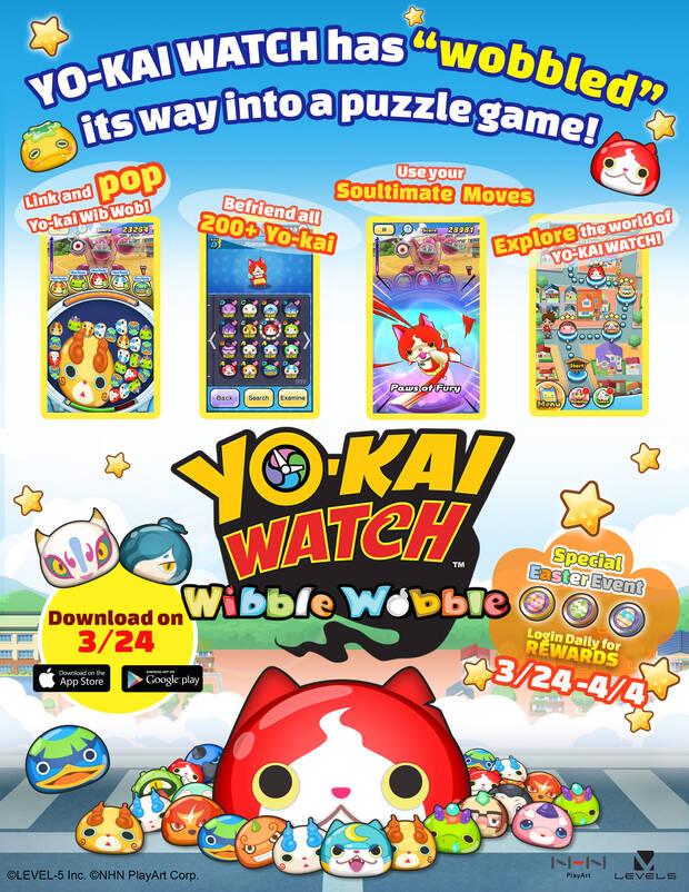 Ya disponible gratis Yo-kai Watch Wibble Wobble Imagen 2