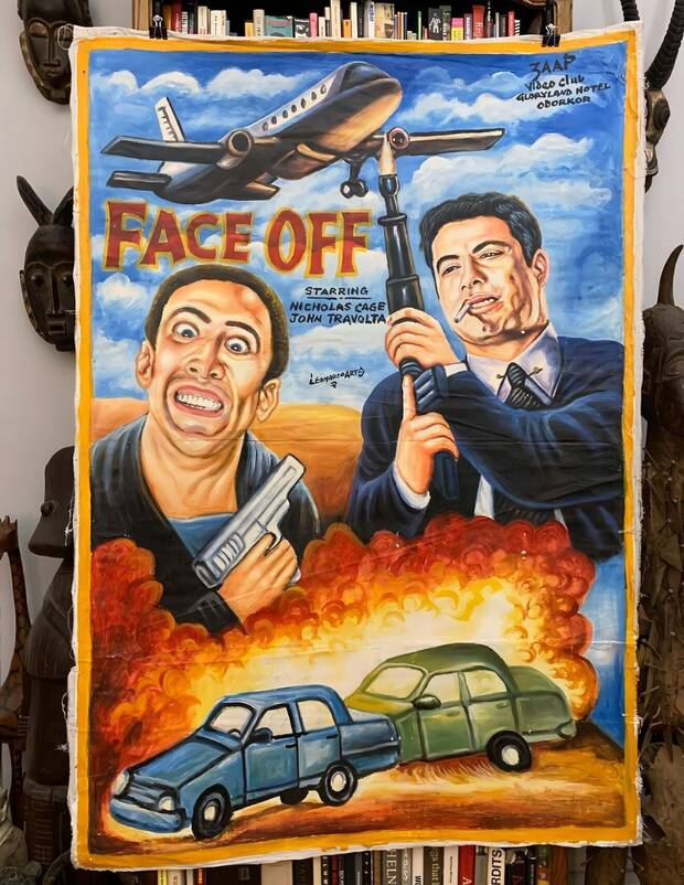 Cartel promocional de Face Off para el cine de Ghana