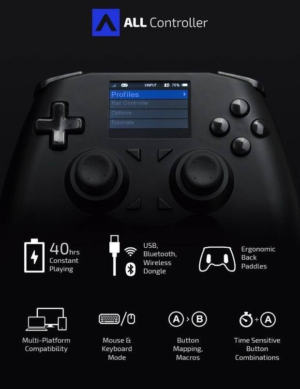 Llega a Kickstarter All Controller, el mando para todas las consolas Imagen 4