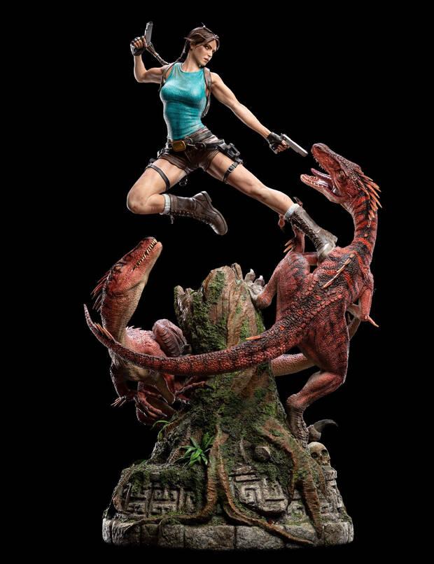 As es la nueva figura de Lara Croft creada por Weta Workshop, de 1200 euros