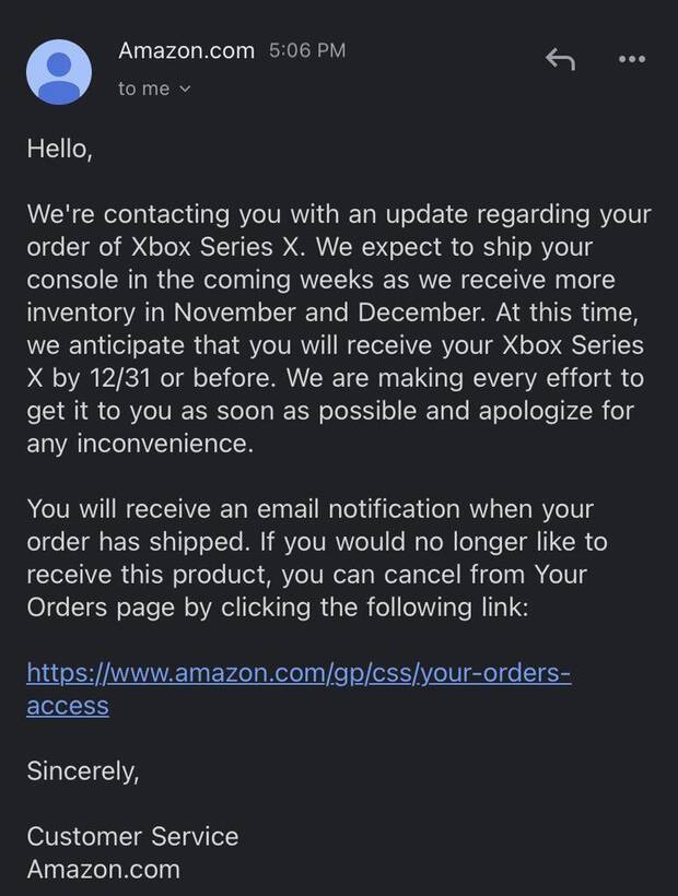 Amazon: Los envos de Xbox Series X/S podran retrasarse hasta despus de Navidad Imagen 2