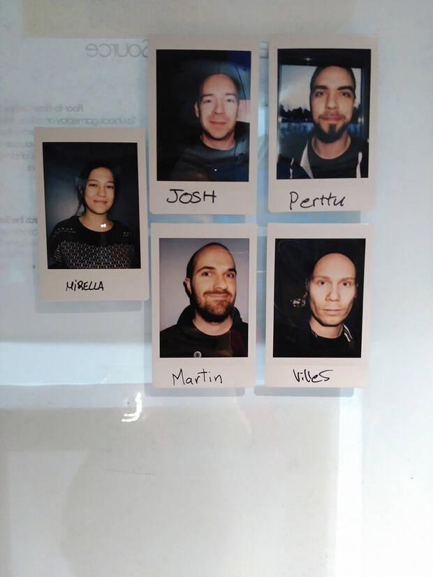 Selfies de parte del equipo de audio de Remedy