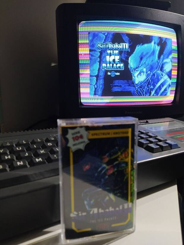 Cargando 'Sir Ababol 2' en un Amstrad.