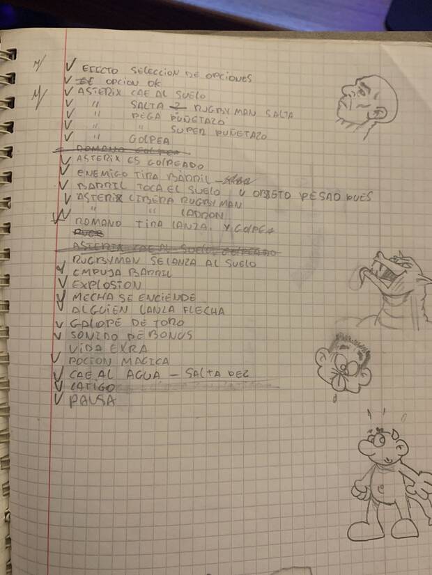 Lista de efectos de sonido de Asterix.