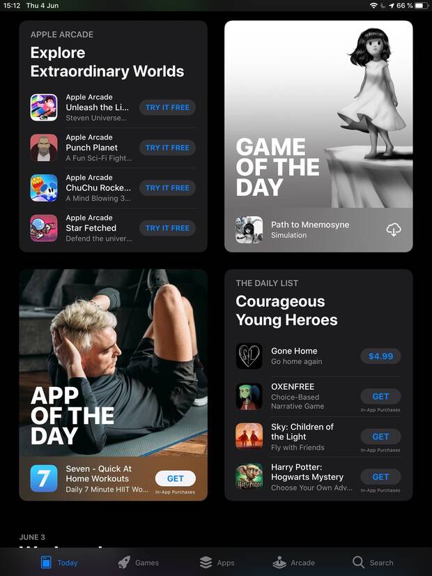 'Path to Mnemosyne' fue juego del día en Apple Arcade.