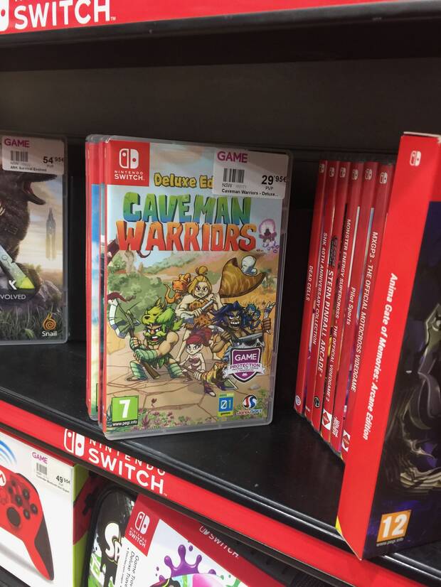 'Mi primer juego en físico. Le dije a un publisher en Gamescom que quería sacar Caveman en físico en Switch y se me rió en la cara. Meses más tarde conseguí tener mi juego en físico, no con su ayuda', dice Andújar.