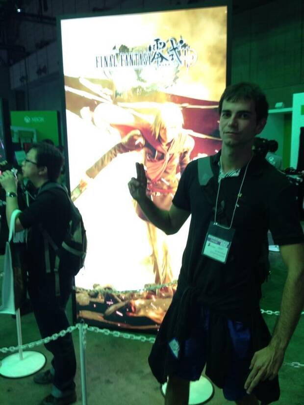 García en el lanzamiento de 'Final Fantasy Type-0' en 2014.
