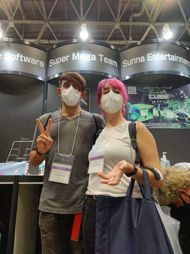 Enrique Corts y Hernández en el Tokyo Game Show de este año, celebrado este mes.