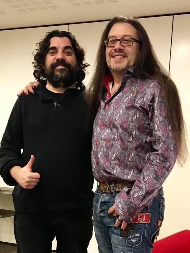 Maeso con John Romero, creador de 'Doom'.