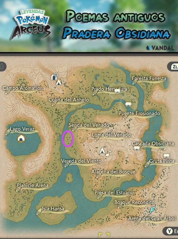 Leyendas Pokémon: Arceus - Poema antiguo nş 14 - Localización
