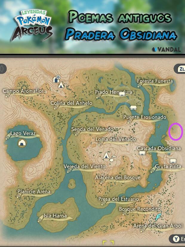 Leyendas Pokémon: Arceus - Poema antiguo nş 15 - Localización