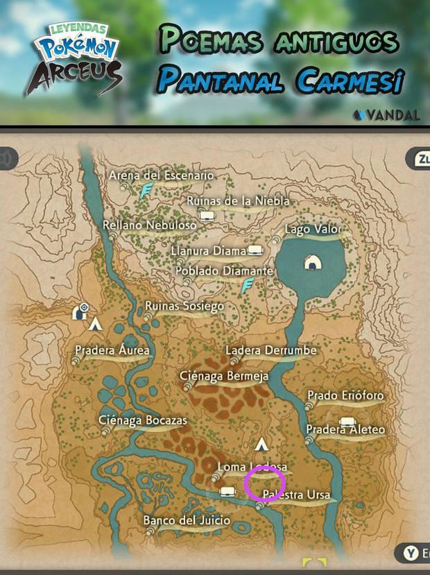 Leyendas Pokémon: Arceus - Poema antiguo nş 9 - Localización