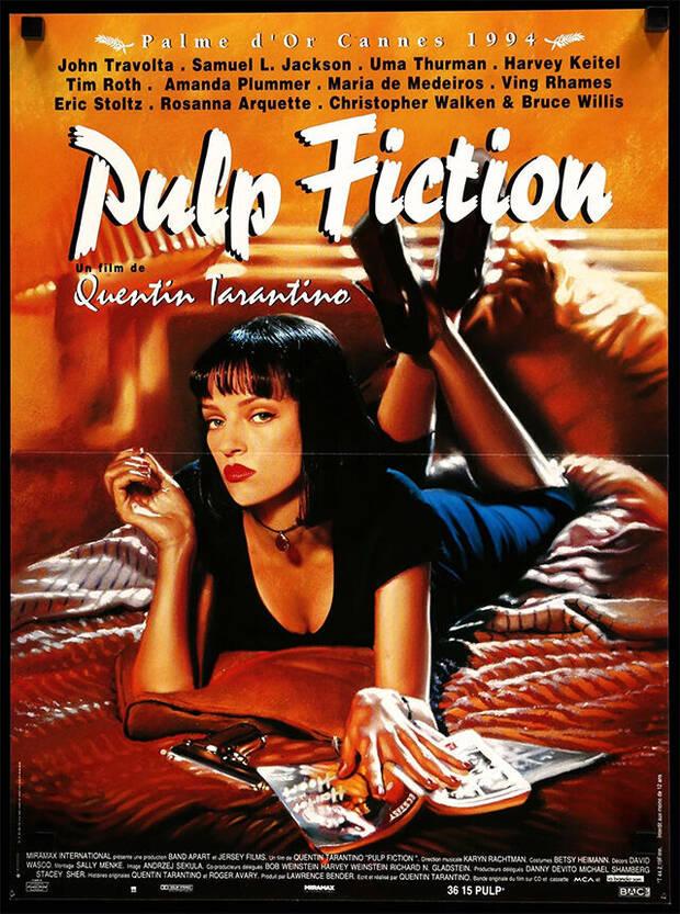 Póster de Pulp Fiction censurado en Francia