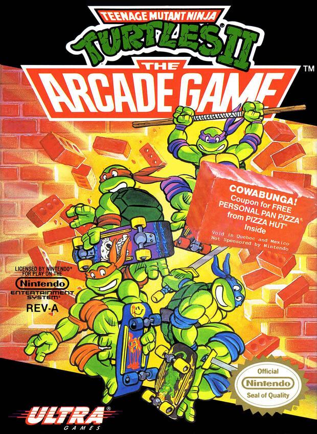 Konami incorpor� un �2� al t�tulo, para no confundirlo con el primer cartucho de las Tortugas para NES.