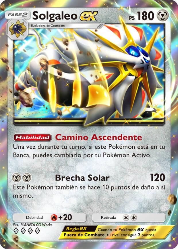 Carta de Solgaelo ex en JCC Pokémon Pocket
