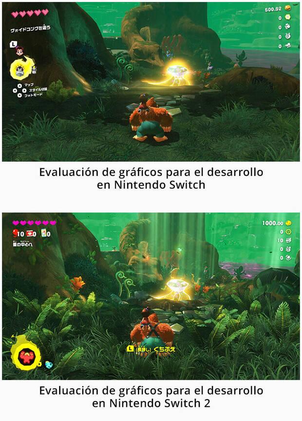 Comparativa Donkey Kong Bananza en Switch y Switch 2