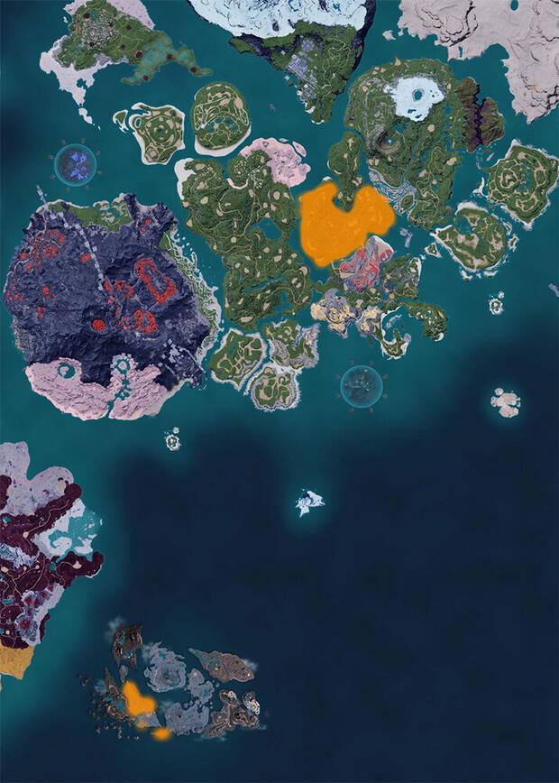 Palworld - Mapa con la localizaci�n del Pal Muffly