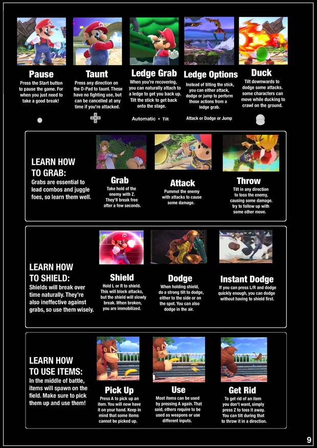 Un fan crea un manual de instrucciones de Super Smash Bros. Ultimate Imagen 3