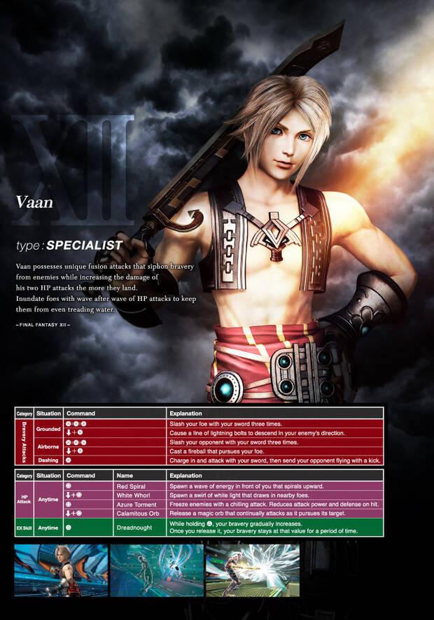 Conoce los movimientos de los personajes de Dissidia Final Fantasy NT Imagen 13