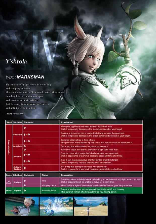 Conoce los movimientos de los personajes de Dissidia Final Fantasy NT Imagen 15