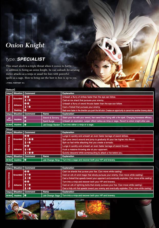 Conoce los movimientos de los personajes de Dissidia Final Fantasy NT Imagen 4